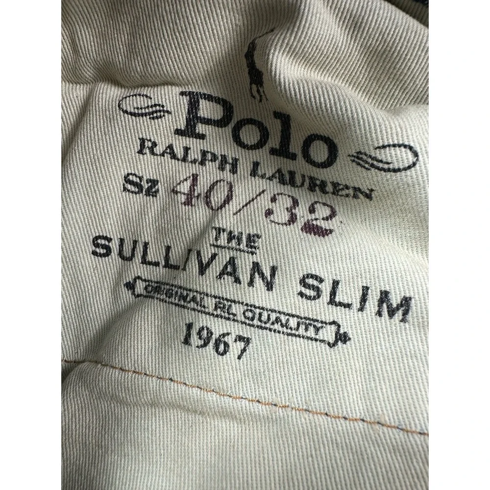 Polo Ralph Lauren Blue Sullivan Slim Paint Splatter Mens Jeans Size 40x32 NWT